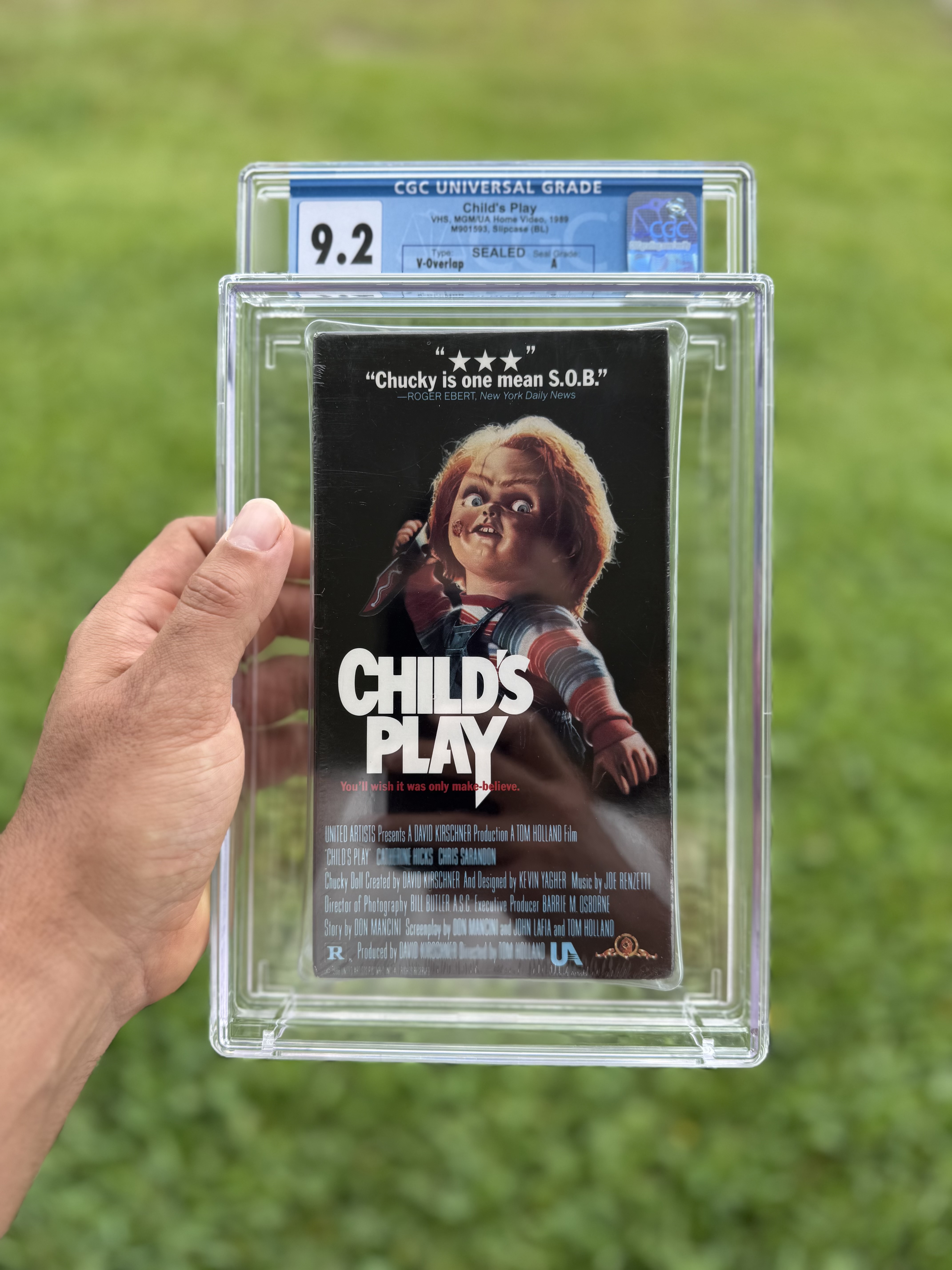 Child's Play VHS 1989 MGM/UA — CGC 9.2, Seal Grade A